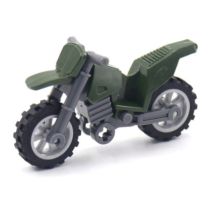 Military Motorcycle Car Weapon Model Building Blocks Educational Toys for Children Gifts City Military Motor Kids Gifts Toy -