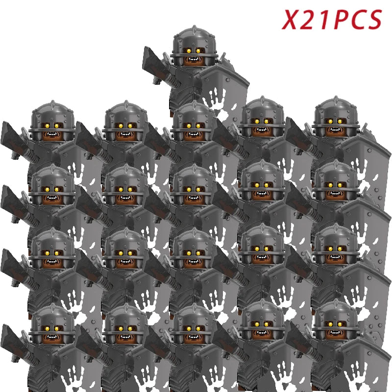 Medieval Movie Knights Building Blocks toys Lord Ring Figure Bricks Toy Christmas birthday gifts - RZXP261x21