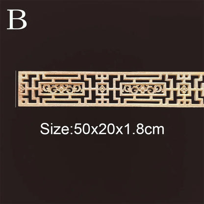 Decorative Wood Molding Wood Carved Corner Onlay Applique Frame Cabinet Home Decor Figurines Wall Art Furniture Accessories -
