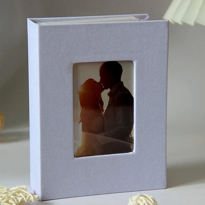 New Photo Album 100 Pockets Photo Album 4x6 Photos Linen Cover Slip-in Picture Albums DIY Writable Photo Storage Children Gro