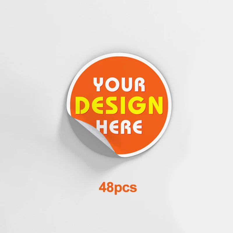 Personalized Milestone Stickers - Tailored Designs for Graduation Parties, Business Anniversaries & Gift Wrapping - 48pcs