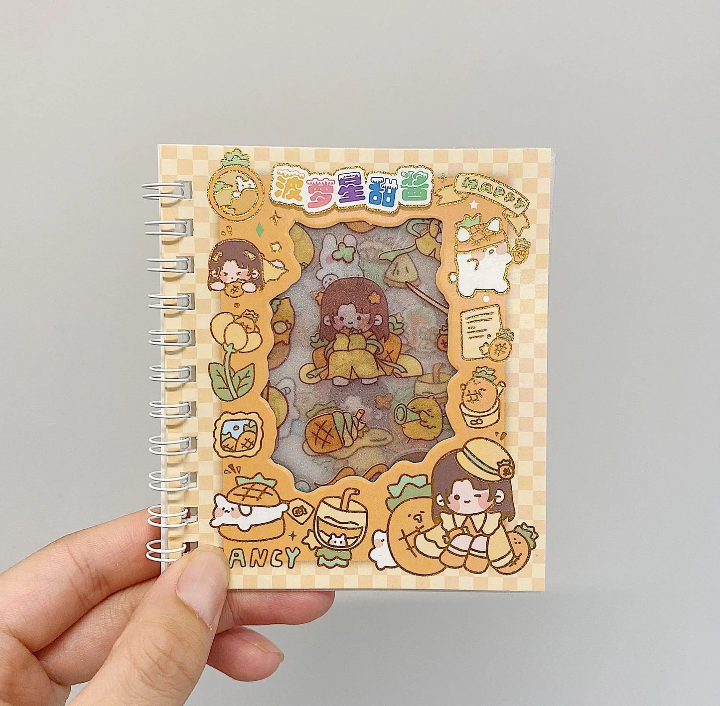 Frosted Handbook Stickers Cartoon DIY Decorative Material Cute Waterproof Journal Sticker Book School Supplies - W