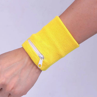 Sports Wristband with Zipper Pouch Running Sports Arm Band Bag For MP3 Key Card Storage Bag Basketball Sweatbands Wristband B