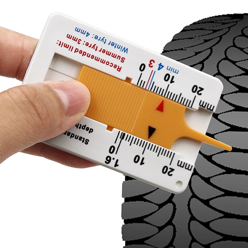 Digital Car Tyre Tire Tread Depth Gauge Meter Measurer Tool Caliper Thickness Gauges Tread Brake Pad Shoe Tire Monitoring Sys