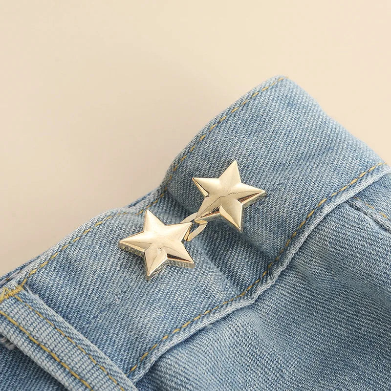 Bowknot Button Adjuster for Pants Skirts Waist Tightener Adjustable Waist Buckle for Jeans No Sewing Required Clothing Suppli