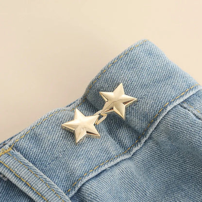 Bowknot Button Adjuster for Pants Skirts Waist Tightener Adjustable Waist Buckle for Jeans No Sewing Required Clothing Suppli
