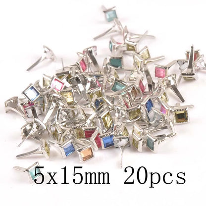 mix vintage Diy Brads Scrapbooking Embellishment Fastener Brad Metal Crafts Decoration CP2583