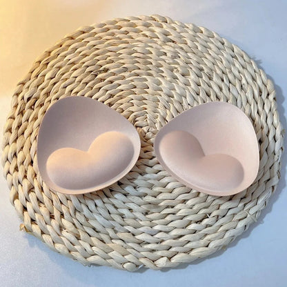 2pcs Silicone Bra Inserts Breast Pads Sticky Push-up Women Bra Cup Thicker Nipple Cover Patch Bikini Inserts for Swimsuit Gif
