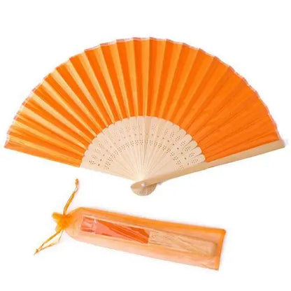20pcs Personalized Engraved Silk Hand Fan Wedding Fold Fan Vintage Fans Customized Wedding Favor