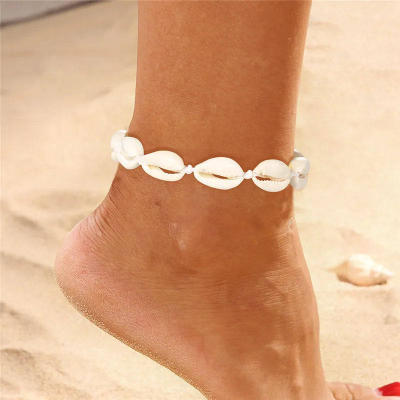 New Beads Starfish Anklets For Women Beach Anklet Leg Bracelet Handmade Bohemian Foot Chain Boho Summer Beach Jewelry