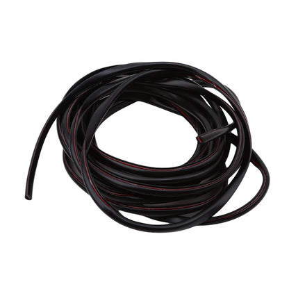 5m U Type Universal Car Door Protection Edge Guards Trim Styling Moulding Strip Rubber Scratch Protector For Car Auto - Black