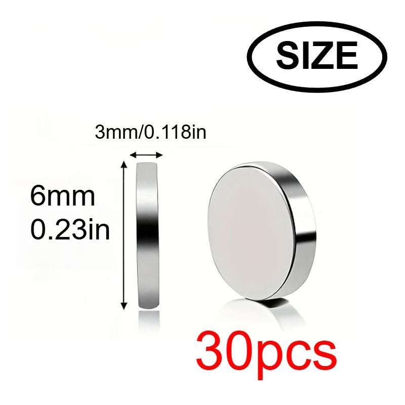 10x3/6x3mm mini Whiteboard Magnet, Widely Used in Halloween DIY, Refrigerator stickers Warehouse Tool Classification Bag Butt