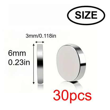10x3/6x3mm mini Whiteboard Magnet, Widely Used in Halloween DIY, Refrigerator stickers Warehouse Tool Classification Bag Butt