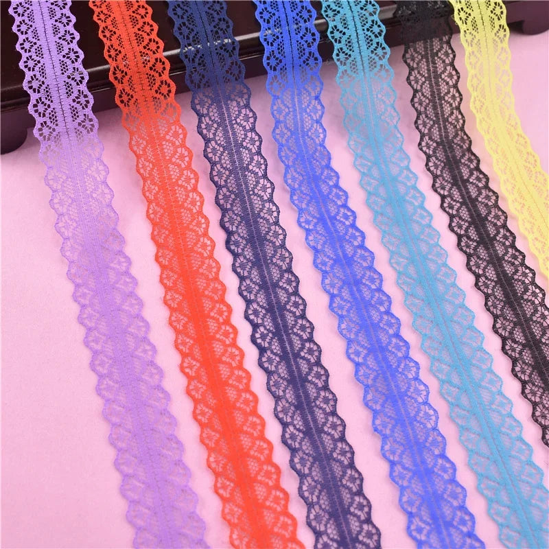 Lace Trim 10 Yards, 28mm Wide Lace Tape, Vintage Lace for Sewing, Scrapbooking, DIY Crafts, Floral Lace Ribbon Decoration