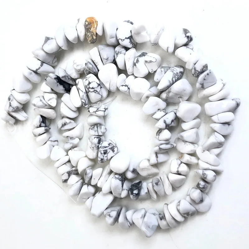 Natural Stone Chips Beads 5-8mm Irregular Gravel Crystal Quartz For Jewelry Making Freeform Beads Diy Necklace Bracelet 15'' 