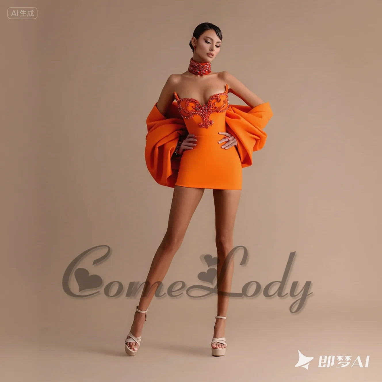 Comelody Fashionable Graduation Dresses for Weddings Appliques Sweetheart Sheath Mini Cape Prom Vestidos De Gala Customized