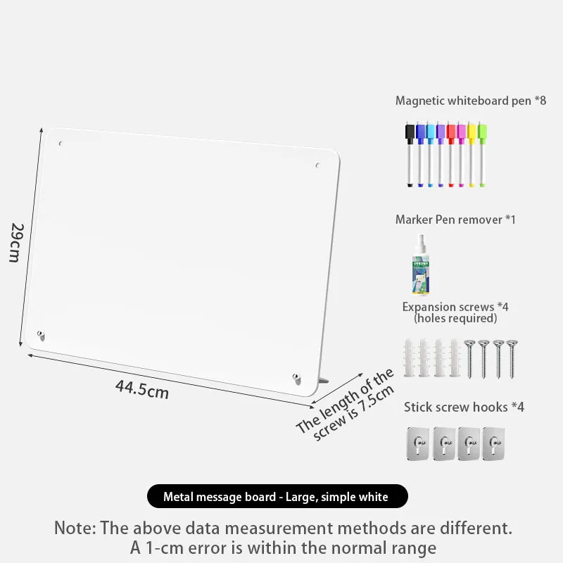 Extra-large magnetic blackboard plan board,reusable memo planning sheet,wall-mounted desk type,suitable for home office,kitch