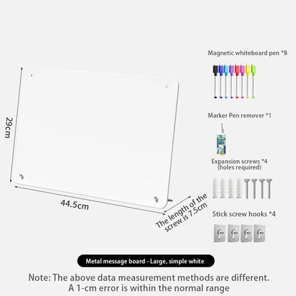 Extra-large magnetic blackboard plan board,reusable memo planning sheet,wall-mounted desk type,suitable for home office,kitch