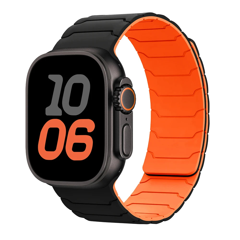 magnetic Strap For Apple Watch Band ultra 2 3 49mm 44mm 40mm 41mm 46mm 42mm 45mm 38 Silicone Bracelet IWatch Series 11 9 8 SE