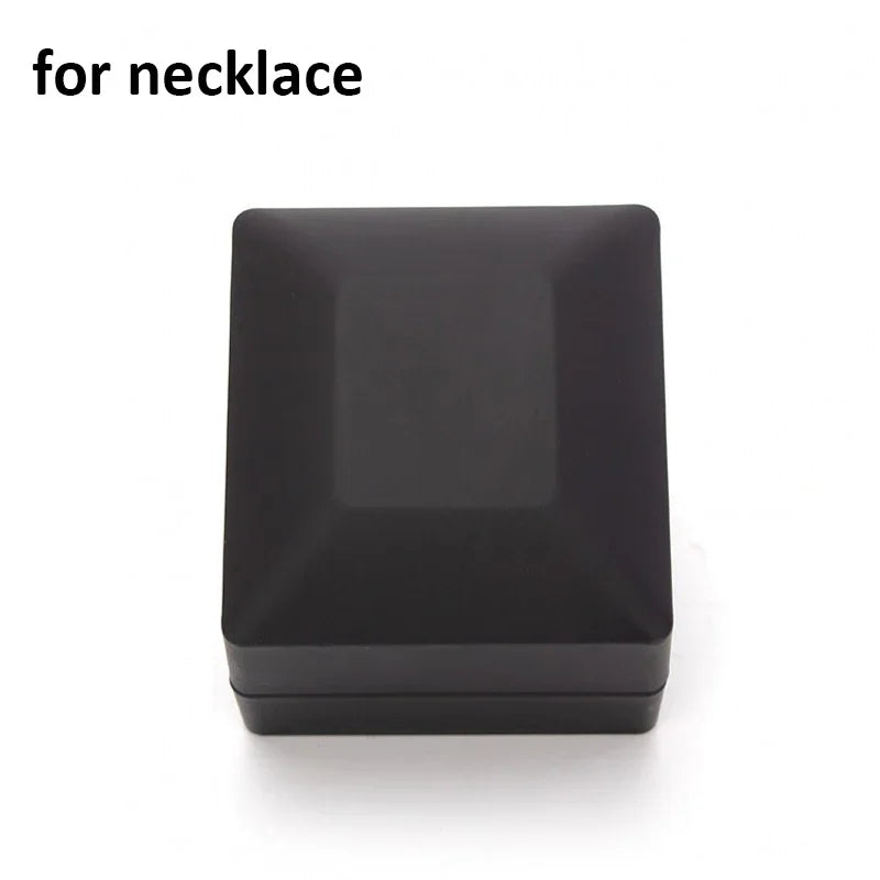 Jewelry Box with Light for Display Gift Earring Necklace Engagement Rings Case Packaging Showcase LED Boxes Cases Packaging B
