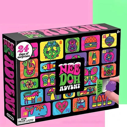 2026 New Hot Needoh Advent Calendar Gift For Children 24 Day Countdown New Year Family Friends Blind Box Party Toy Gift