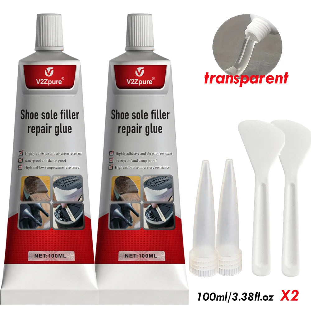 Waterproof Transparent Shoe Sole Repair Glue Super Strong - Durable Sealant for Crack Filling, Repair Paste for Rubber Materi