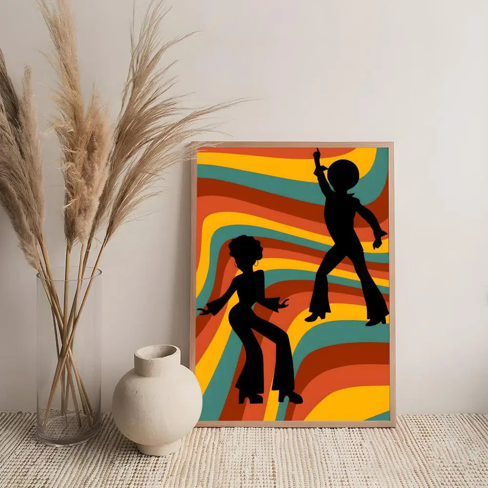 Art R-Retro Abstract Nourishing Soul Poster Premium Art Wall Decor, Simple Ornament for Living and Leisure Areas