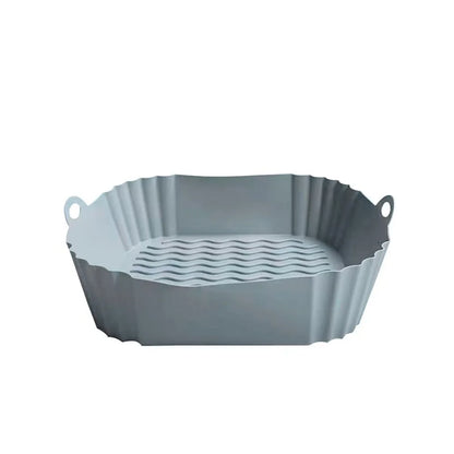 Silicone Air Fryer Liners, Replacement of Parchment Paper Liner - Reusable & Heat Resistant Air Fryer Silicone Baking Tray - 