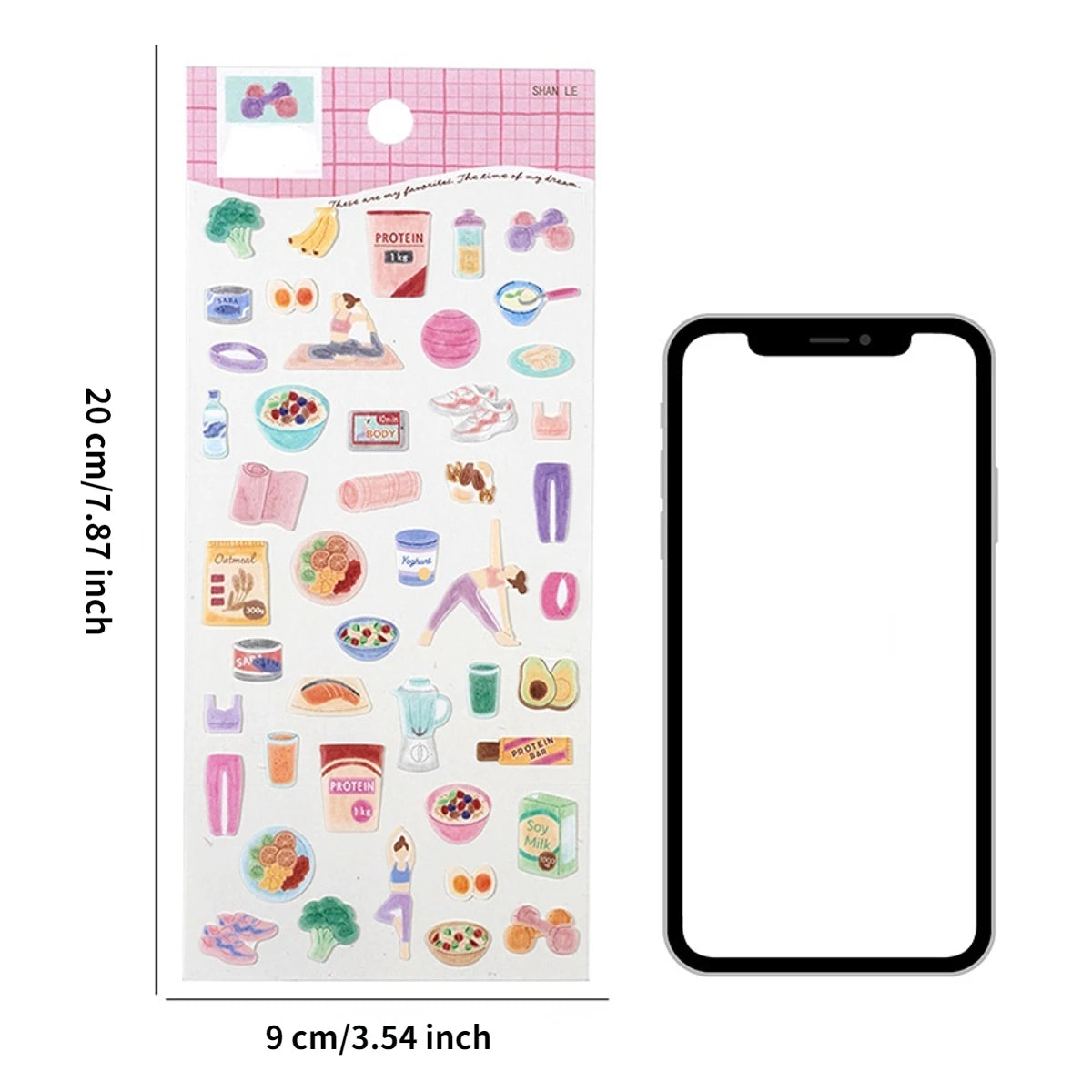 3 pcs/6 pcs Sweet Life Daily Things Stickers Scrapbooking Diy Journal Cute Stickers Stationery Decor School Supplies Gift
