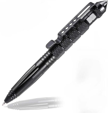 Military Tactical Pen, Professional Self Defense Pen, Emergency Glass Breaker Pen - Tungsten Steel, Writing Tool with 6 Refil