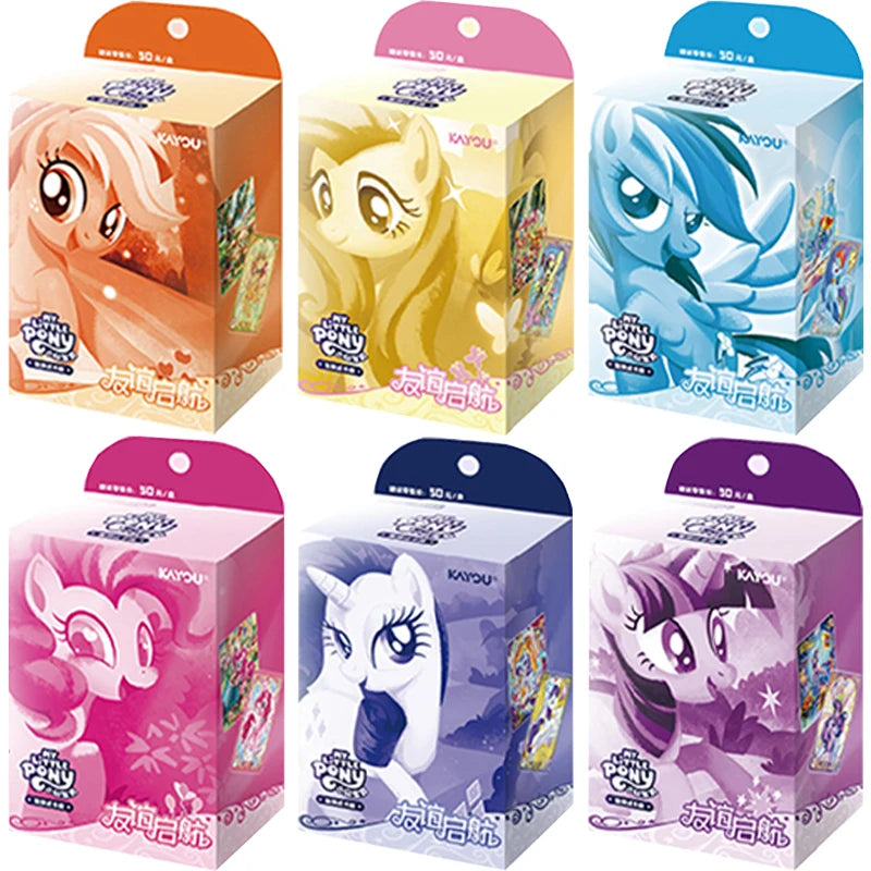 KAYOU Genuine My Little Pony Card Cute Funny Party Friendship Eternal Cards SGR Princess Anime Game Collectible Cards Toys Gi