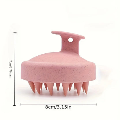 1pc Silicone Shampoo Brush Body Massage Brush Bath Shower Brush Salon Hairdressing Tool Scalp Massage Comb Hair Washing Comb 