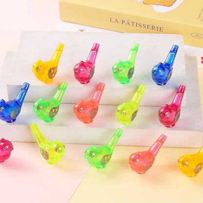 30Pcs Colorful Mini Bird Plastic Water Whistles Noise Maker Toys for Birthday Party Favors School Gift Pinata Fillers