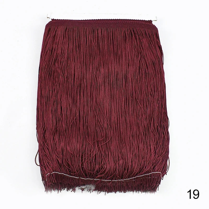 Lace Trim Fringe Tassels 2/5/10M, 30cm Long, For Curtain, Sewing, DIY Accessories - 19 / 30cm-5Yards