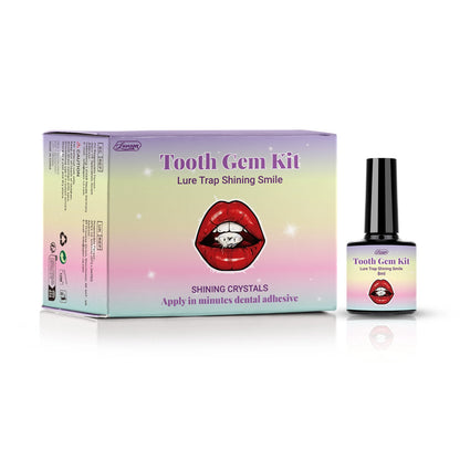 DIY Teeth Gems Kit With Glues And Light Teeth Anti-drop Clear Precious Stone Jewelry Decoration Glittering Tooth Jewelry Kit 