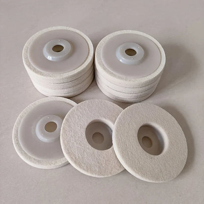 Mirror Polishing Discs - Angle Grinder Grinding Stainless Steel Woodworking Furniture Glass Polishing Felt Wheels for Easy Gr