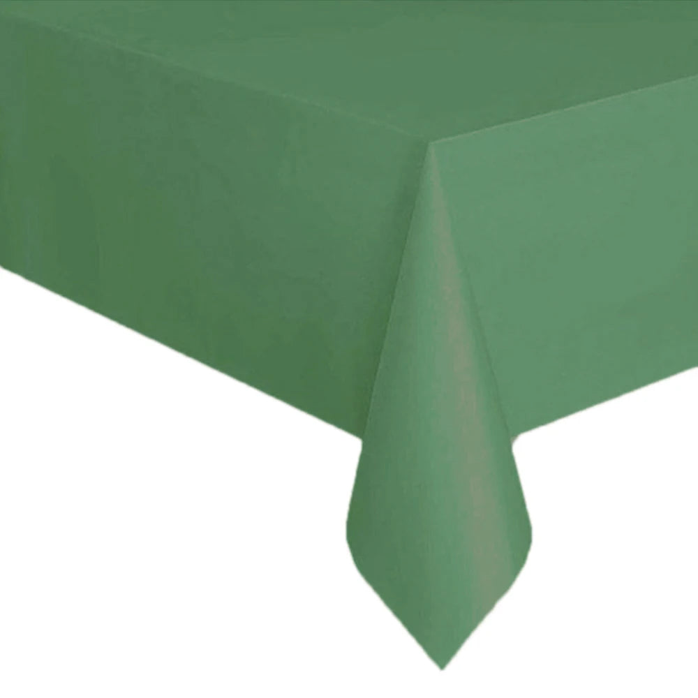 Disposable Tablecloth White Black Pink Gold Table Cover Plastic Birthday Wedding Table Cloth Party Dining Table Decoration Fa