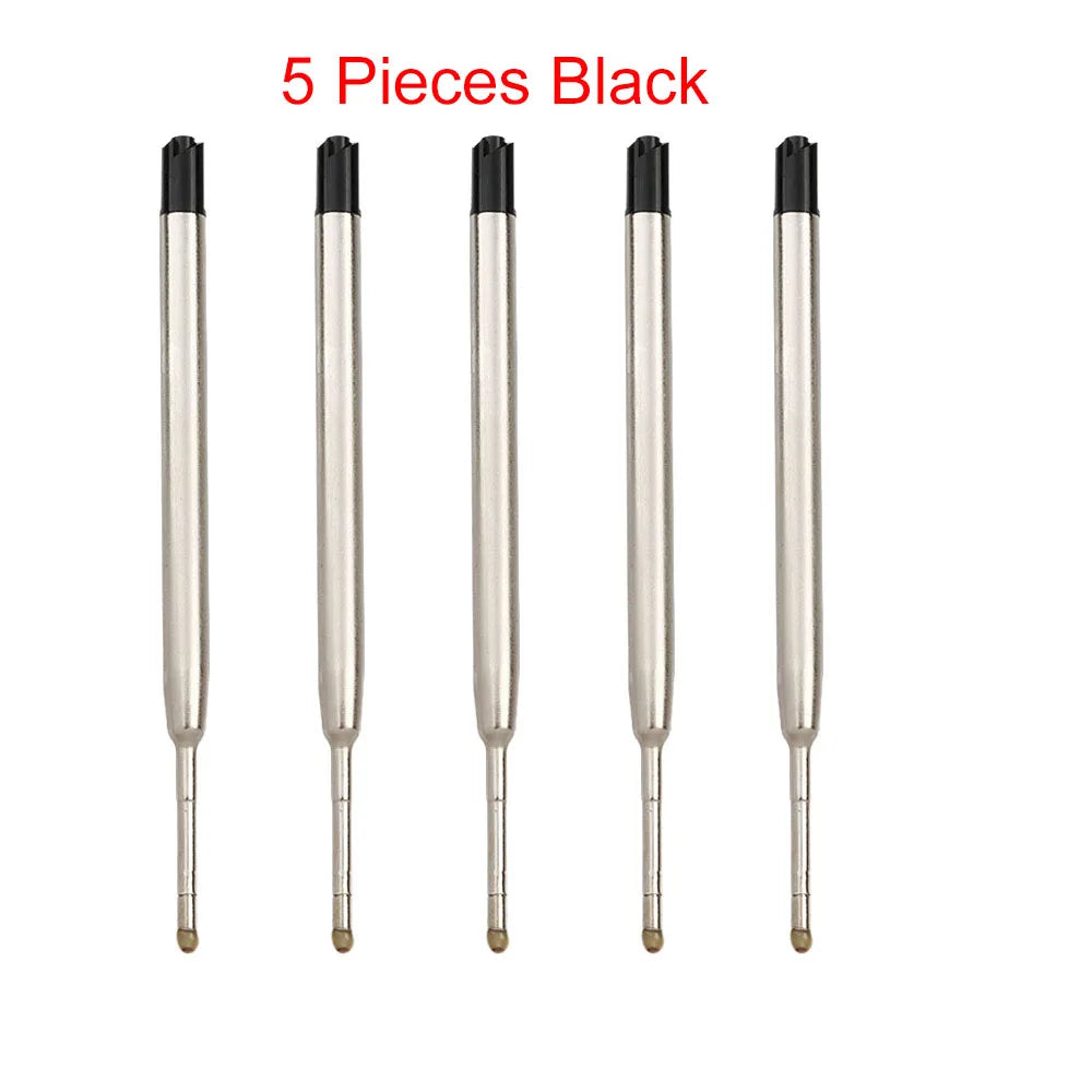 98mm1.0mm Ballpoint Pen Refills For Parker Pens Medium Point Blue Red Black Ink Rods For Writing Office Stationery - 5 Piece 