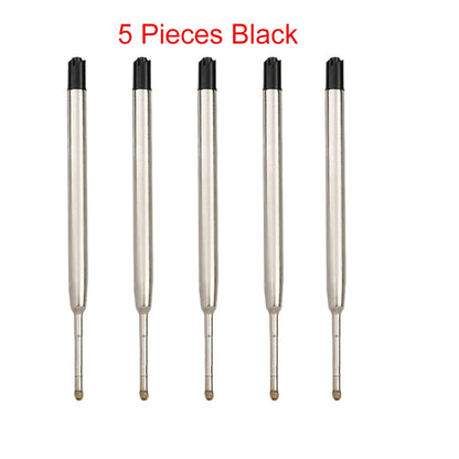 98mm1.0mm Ballpoint Pen Refills For Parker Pens Medium Point Blue Red Black Ink Rods For Writing Office Stationery - 5 Piece 