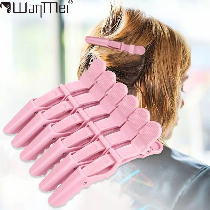 6PCS Alligator Hair Clips Hairdressing Clamps Claws Section Clip Barber Crocodile Hairpin Salon Styling Tools Hair Accessorie