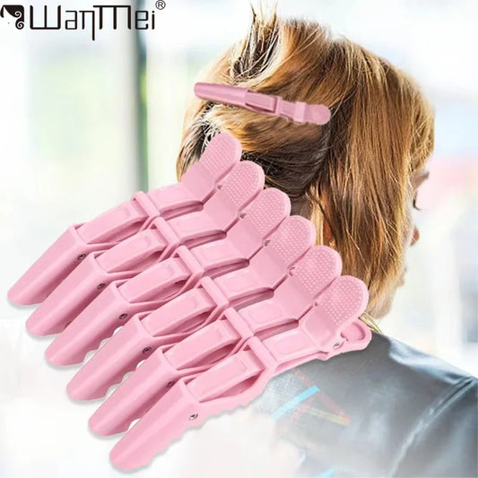 6PCS Alligator Hair Clips Hairdressing Clamps Claws Section Clip Barber Crocodile Hairpin Salon Styling Tools Hair Accessorie