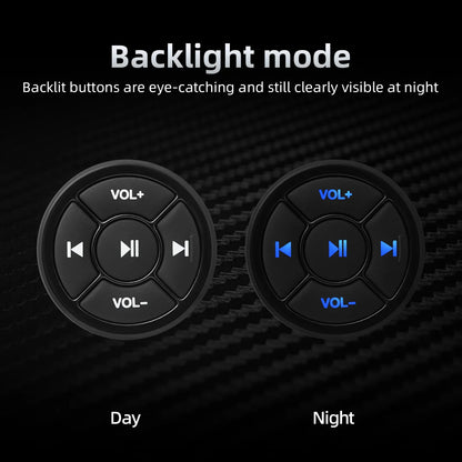 Music Player Steering Wheel Wireless Bluetooth-compatible Remote Control Media