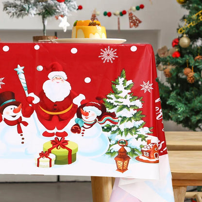 Disposable Christmas Tablecloth Merry Christmas Decors for Home 2024 Table Cover Xmas Ornament Navidad Natal New Year Gift 20