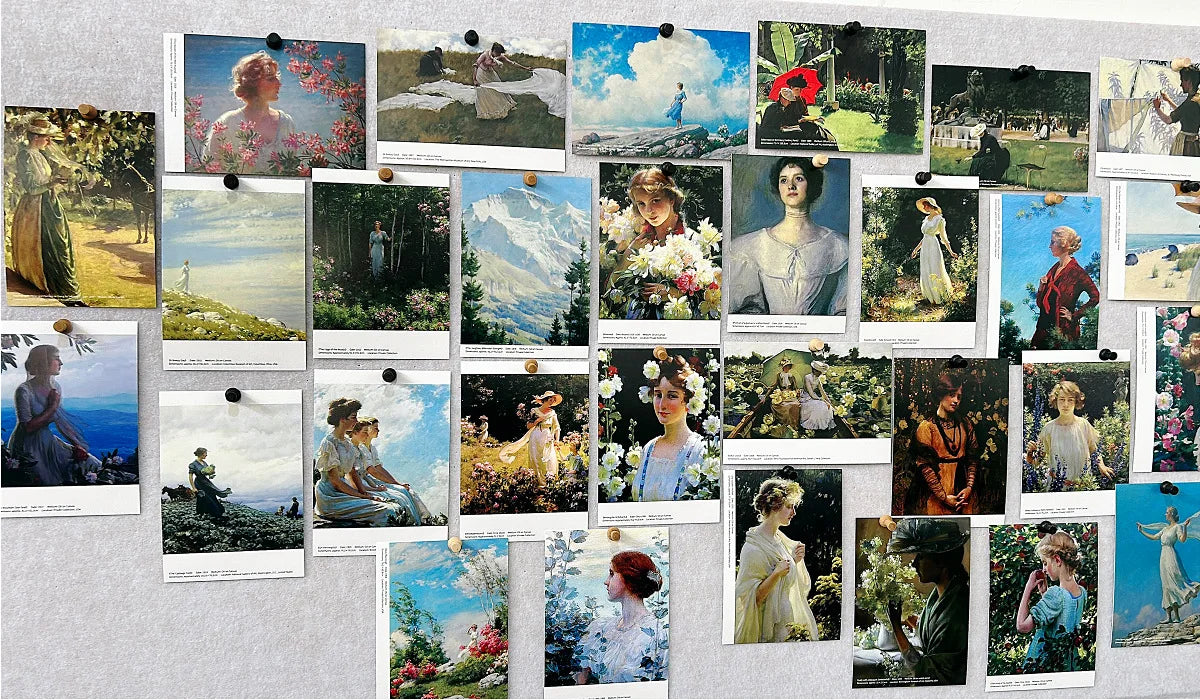 30 Sheets/Set Famous Artists Series Poster Postcards Art Greeting Card Oil Painting Wish Card For DIY Gift Decoration Message