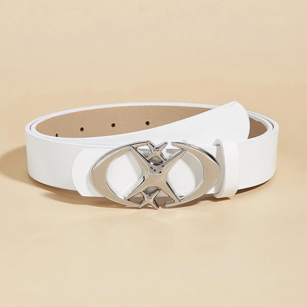 Stylish Oval Cross Metal Buckle Belt - Durable, Simple, and Universally Compatible - Unisex Gift Idea for Men and Women - NDX