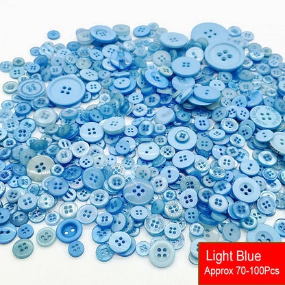 50g/Pack Mix Size Mix color Resin Button 1-3cm Sewing Buttons For Scrapbook Crafts DIY Handmade Sewing Accessories