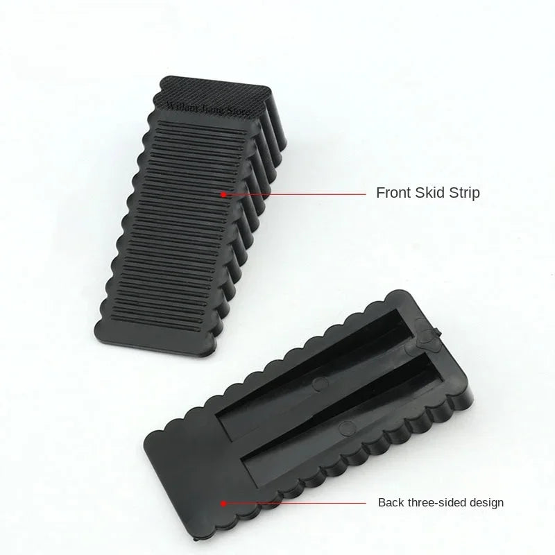 Safety Silicone Door Stop Block Wedge Stop Door Stopper Home Offices Door Rear Retainer Impact Stopper Rubber Stops No Drill
