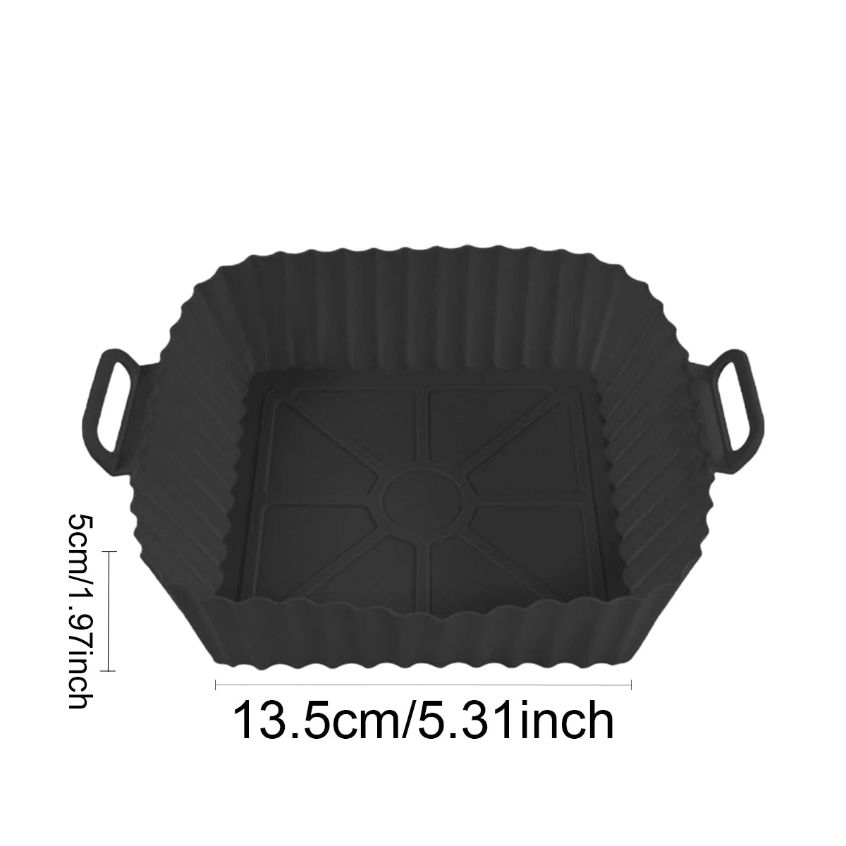Silicone Air Fryer Liners Pot,Airfryer Basket Cooking Gadgets ,Reusable Baking Tray Non-stick Pizza Pan Oven Kitchen Accessor