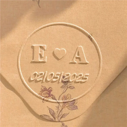 Customize Embossing Stamp Wedding Monogram Embosser Stamp,Personalized 2 initials Embosser Stamp,Wedding gift,hand held embos