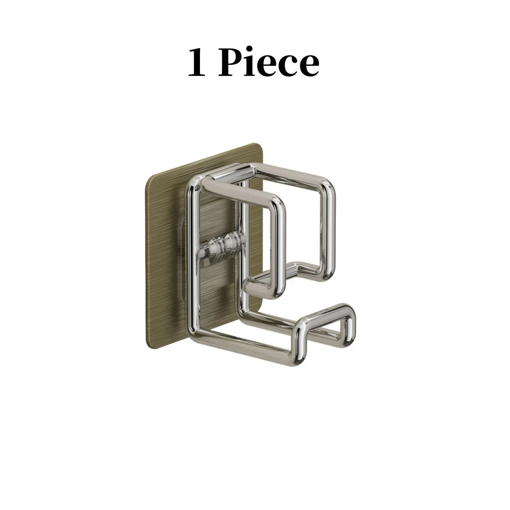 1/2/4/6Pcs Stainless Steel Washbasin Hook Multifunction Punch-free Kitchen Bathroom Rack Basin Storage Rack Towel Hanging Hol